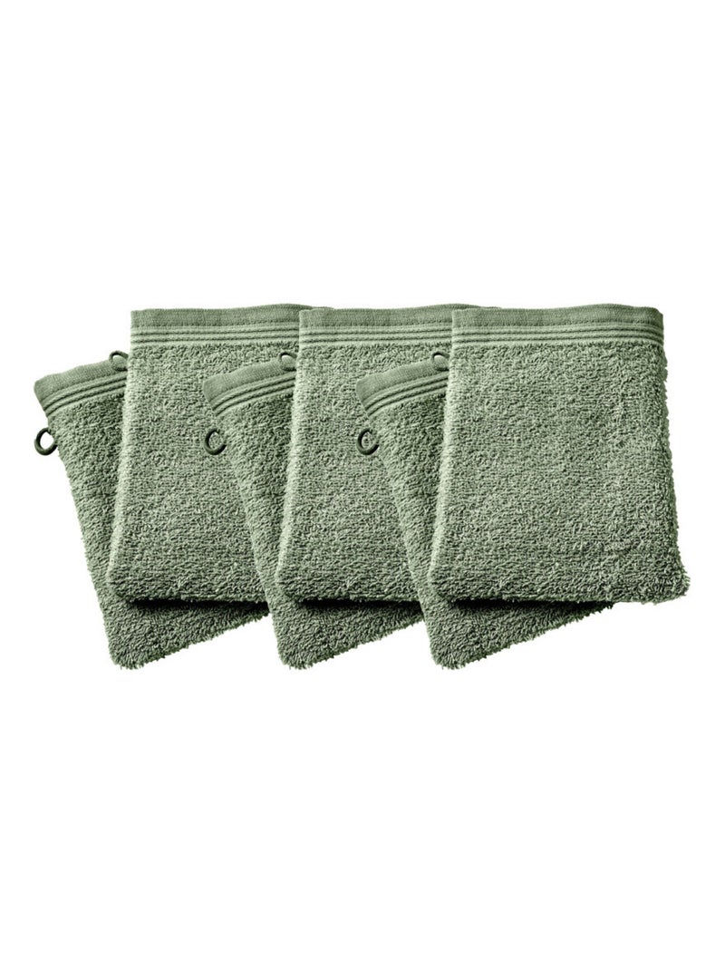 Gant de toilette - Coton Pur - 100% Coton Vert chèvrefeuille - Kiabi