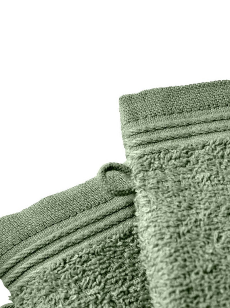 Gant de toilette - Coton Pur - 100% Coton Vert chèvrefeuille - Kiabi