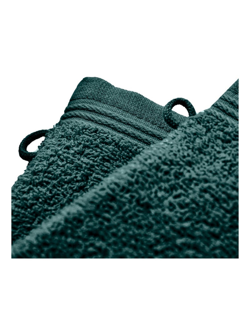 Gant de toilette - Coton Pur - 100% Coton Vert émeraude - Kiabi
