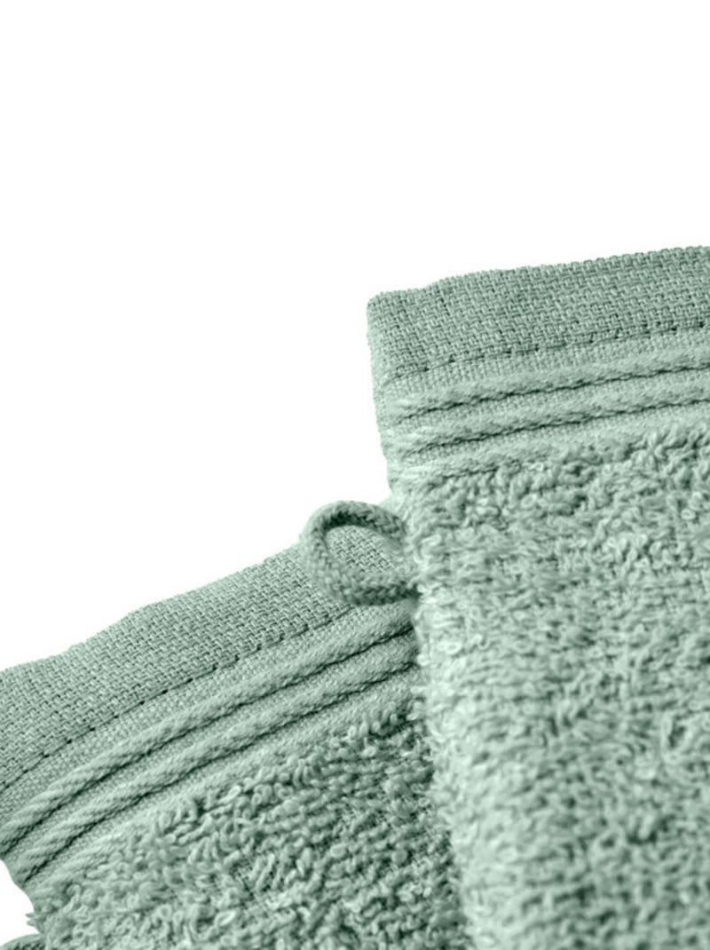 Gant de toilette - Coton Pur - 100% Coton Vert menthe - Kiabi