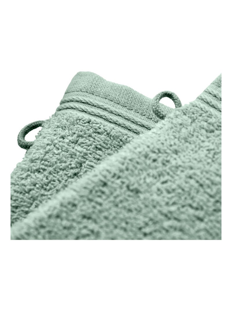 Gant de toilette - Coton Pur - 100% Coton Vert menthe - Kiabi