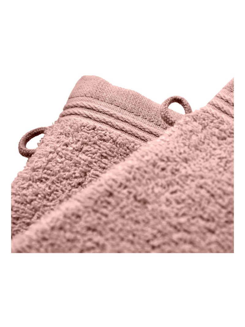 Gant de toilette - Coton Pur - 100% Coton Vieux rose - Kiabi