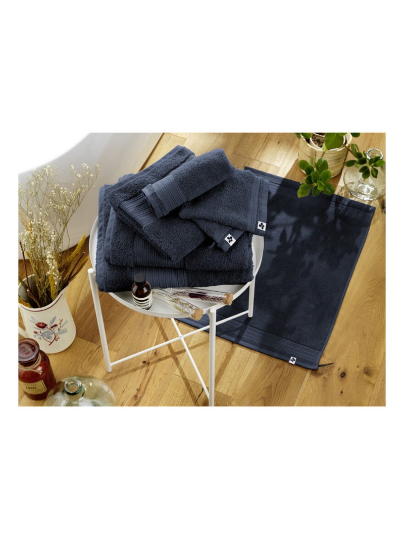 Gant de toilette - L'effet papillon - 100% Coton Bio Bleu nuit - Kiabi