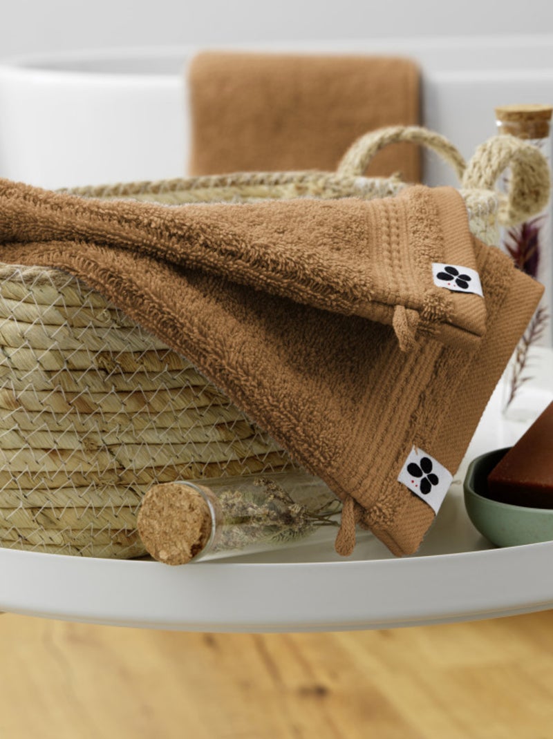 Gant de toilette - L'effet papillon - 100% Coton Bio Camel - Kiabi