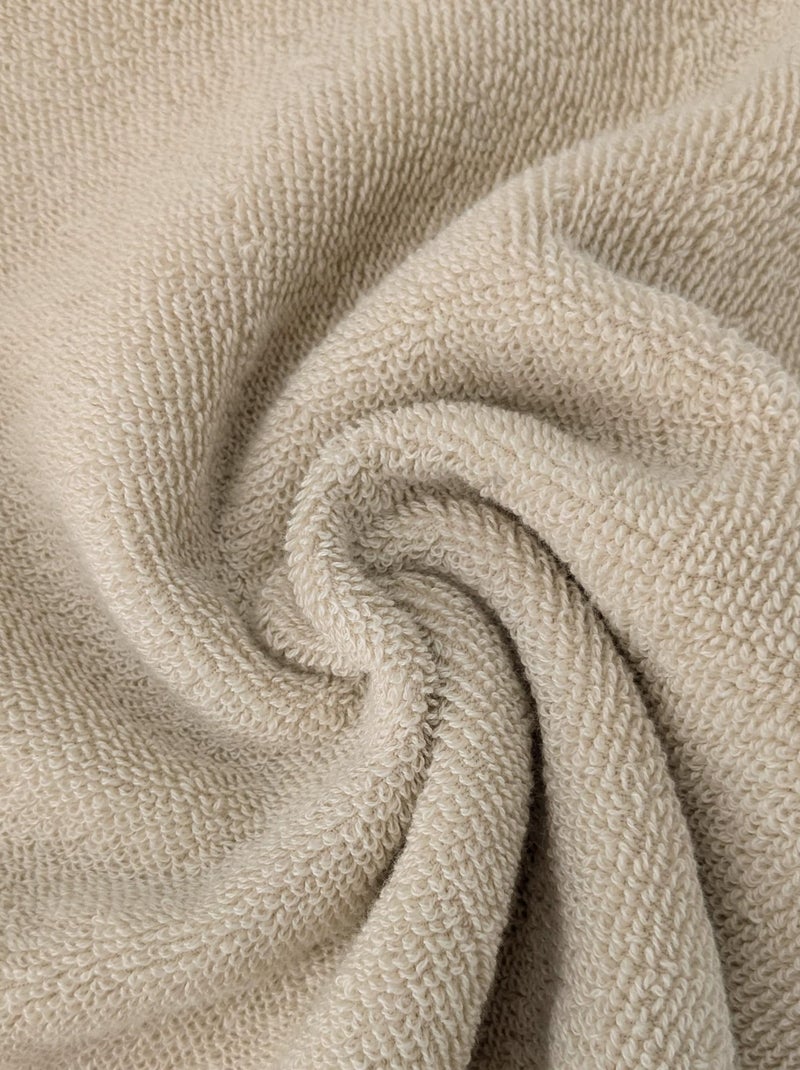 Gant de toilette absorbant coton FEUILLE Beige - Kiabi