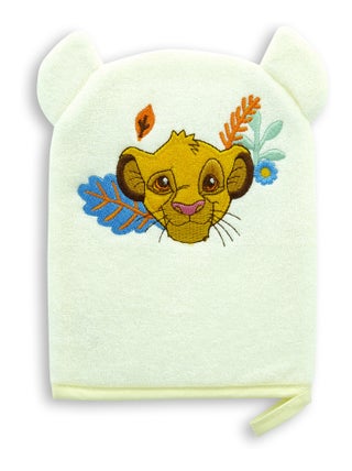 Gant de Toilette Bébé - DISNEY BABY - Simba - Le Roi Lion - Accessoire Hygiène Douche Lavable