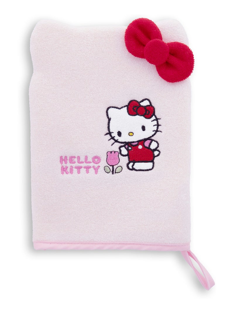 Gant de Toilette Bébé - Hello Kitty - Accessoire Hygiène Douche Lavable Blanc - Kiabi