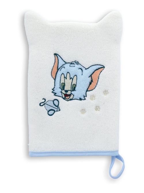 Gant de Toilette Brodé Tom - Tom & Jerry - Bébé & Enfant - 100% coton - Kiabi