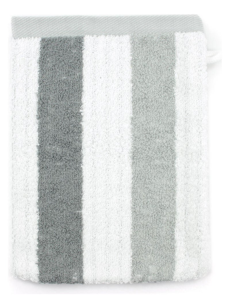 Gant de toilette CLASSIC STRIPES Gris - Kiabi