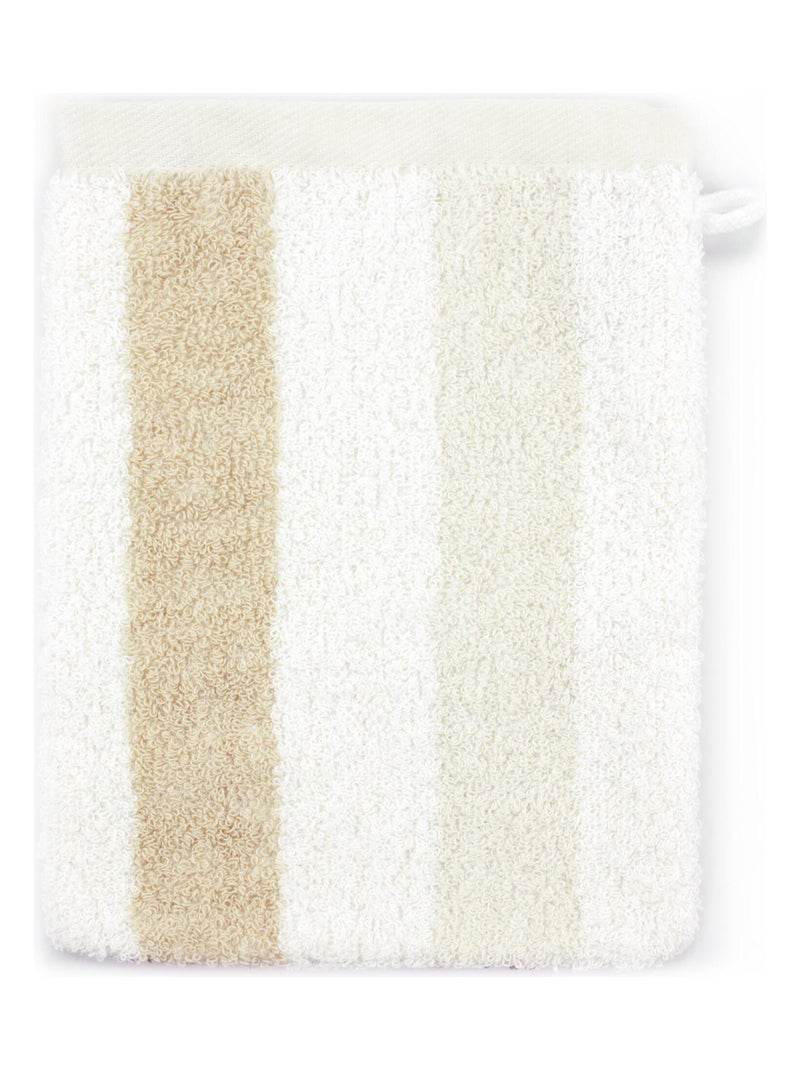 Gant de toilette CLASSIC STRIPES Marron - Kiabi