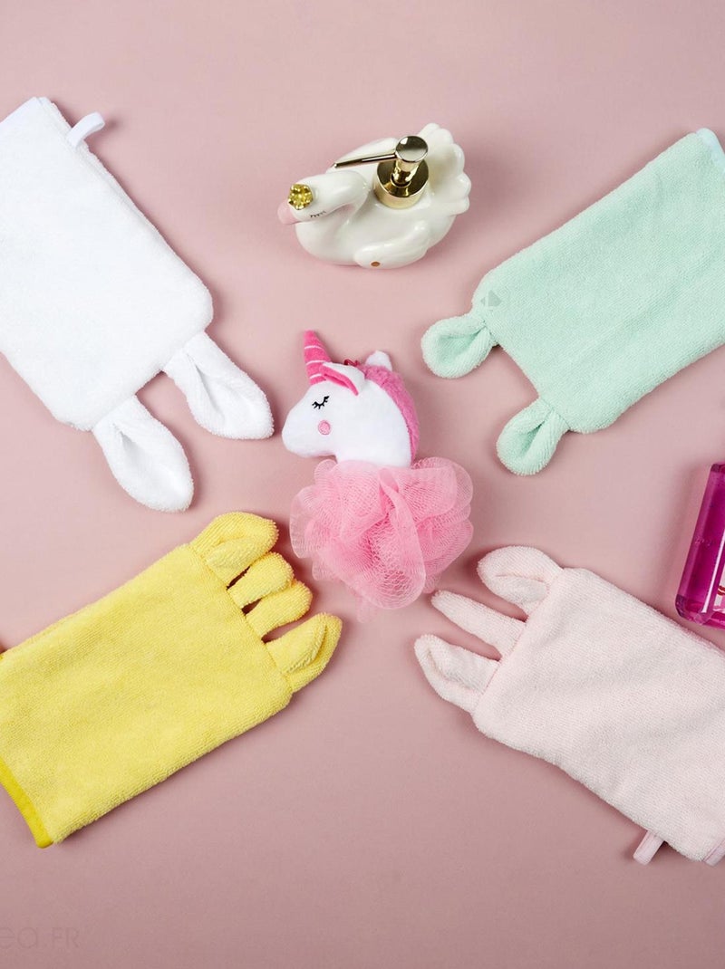 Gant de toilette collection ANIMALETTO Rose - Kiabi