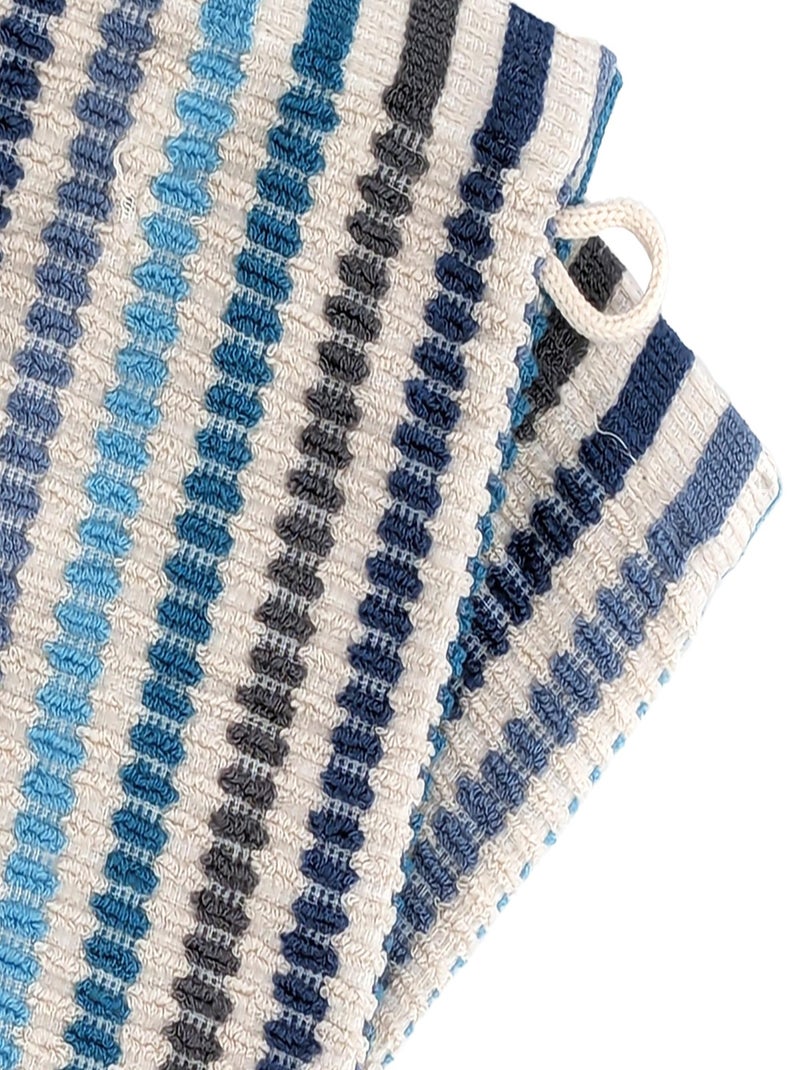 Gant de toilette collection BREEZE Bleu - Kiabi