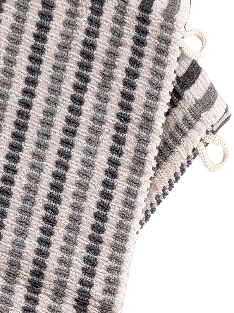 Gant de toilette collection BREEZE Gris - Kiabi
