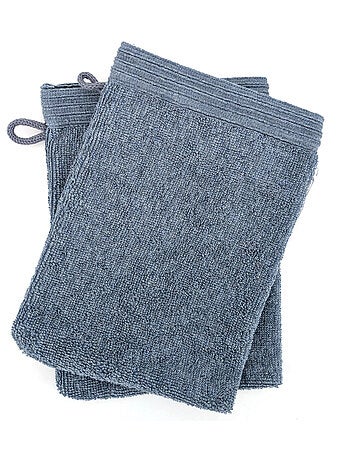 Gant de toilette collection DENIM Quadrillé