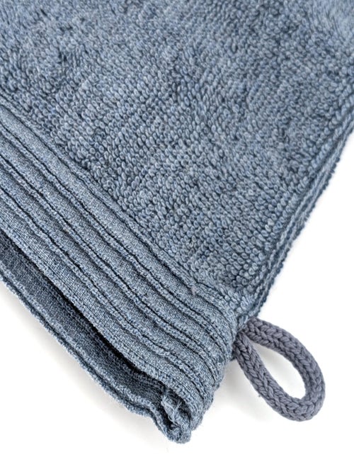 Gant de toilette collection DENIM Quadrillé - Kiabi