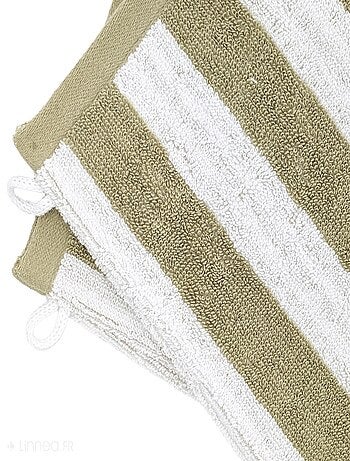 Gant de toilette collection EFFICIENCE STRIPES
