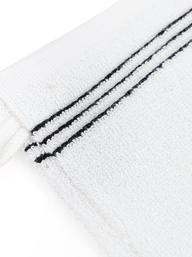 Gant de toilette collection HORIZON Noir Noir - Kiabi