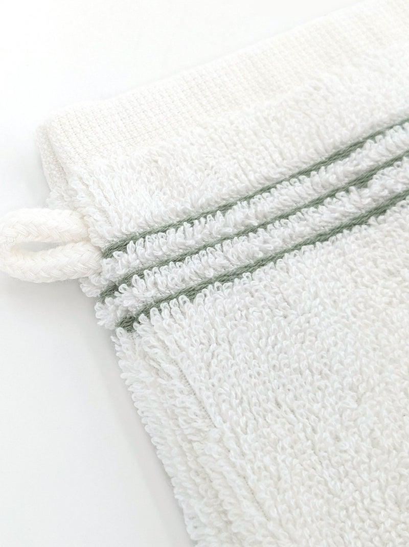 Gant de toilette collection HORIZON Vert - Kiabi