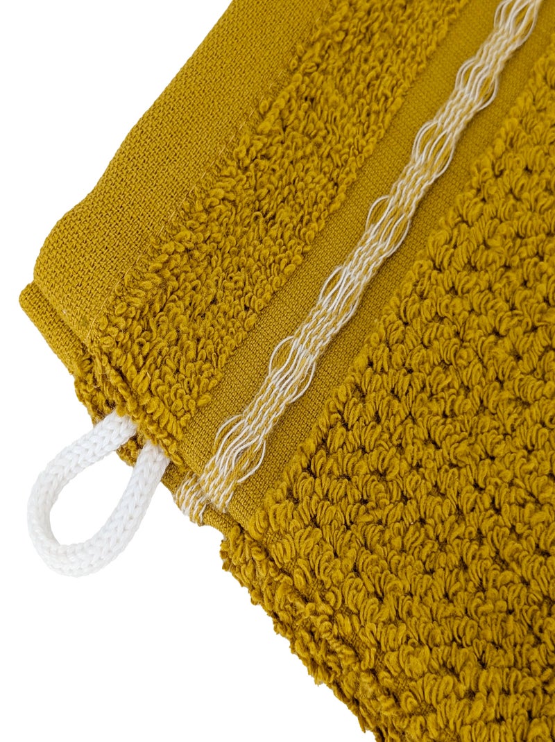 Gant de toilette collection INTENSE Jaune - Kiabi