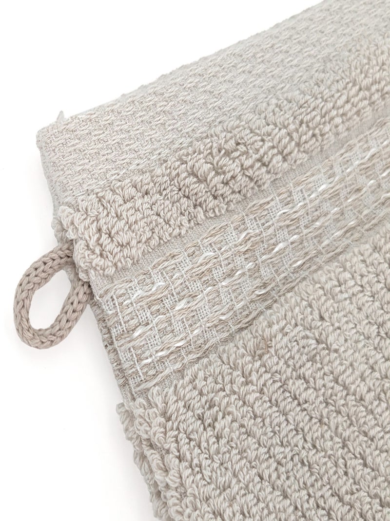 Gant de toilette collection MELLOW Beige - Kiabi