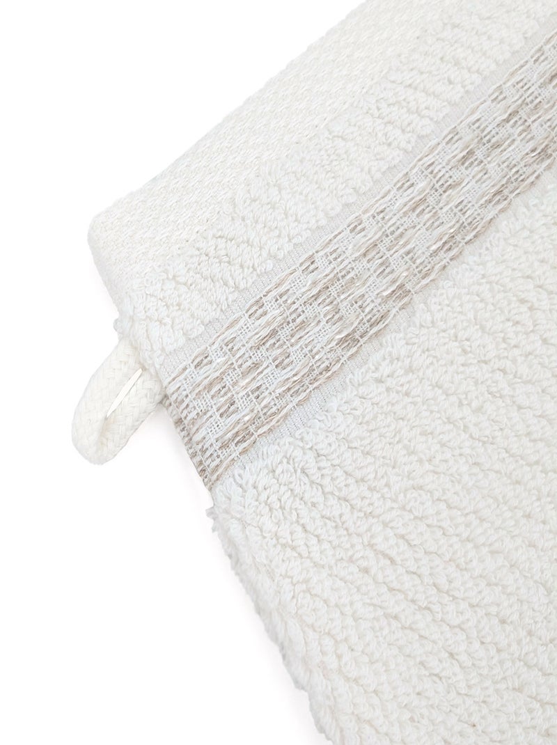 Gant de toilette collection MELLOW Blanc - Kiabi
