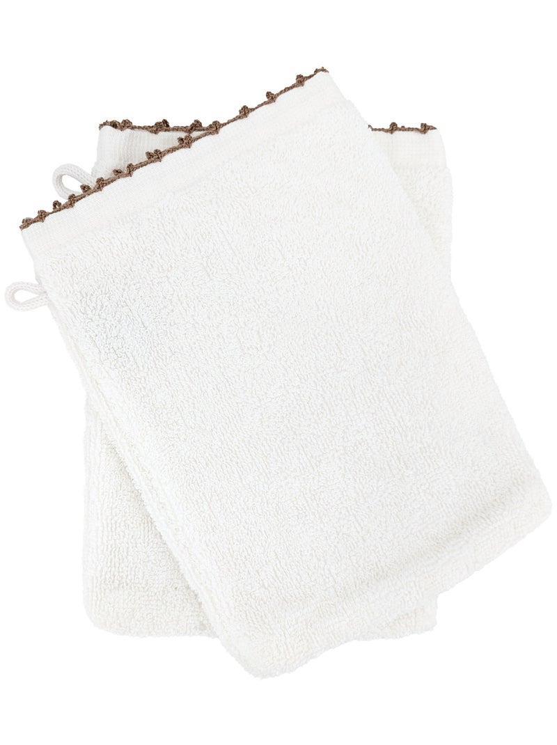 Gant de toilette collection ORLA Beige - Kiabi