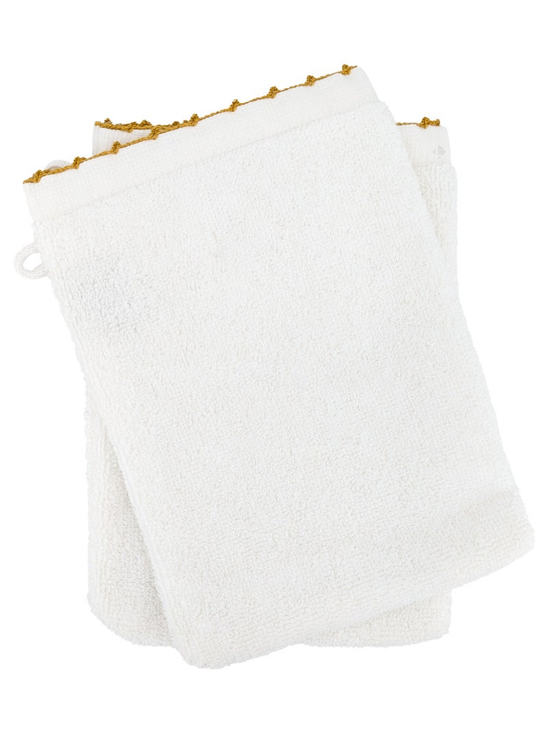 Gant de toilette collection ORLA Jaune - Kiabi