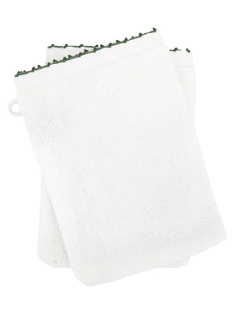 Gant de toilette collection ORLA Vert - Kiabi