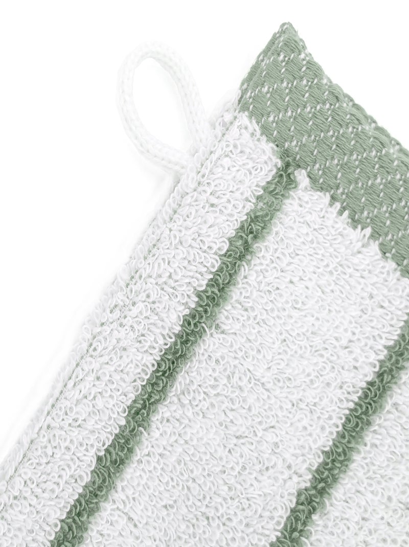 Gant de toilette collection PURE LIGHT Vert - Kiabi