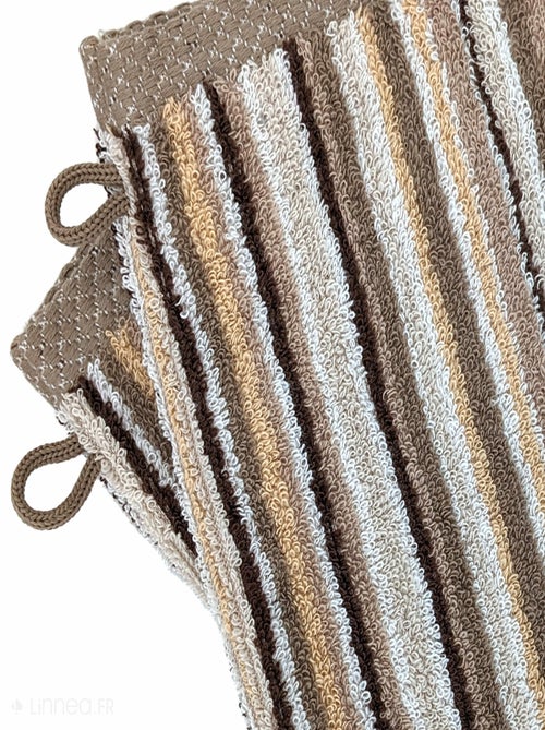 Gant de toilette collection PURE STRIPES II - Kiabi
