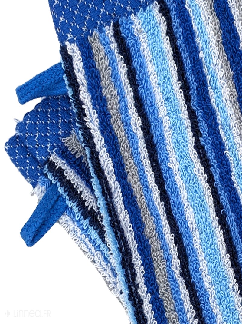 Gant de toilette collection PURE STRIPES II Bleu - Kiabi