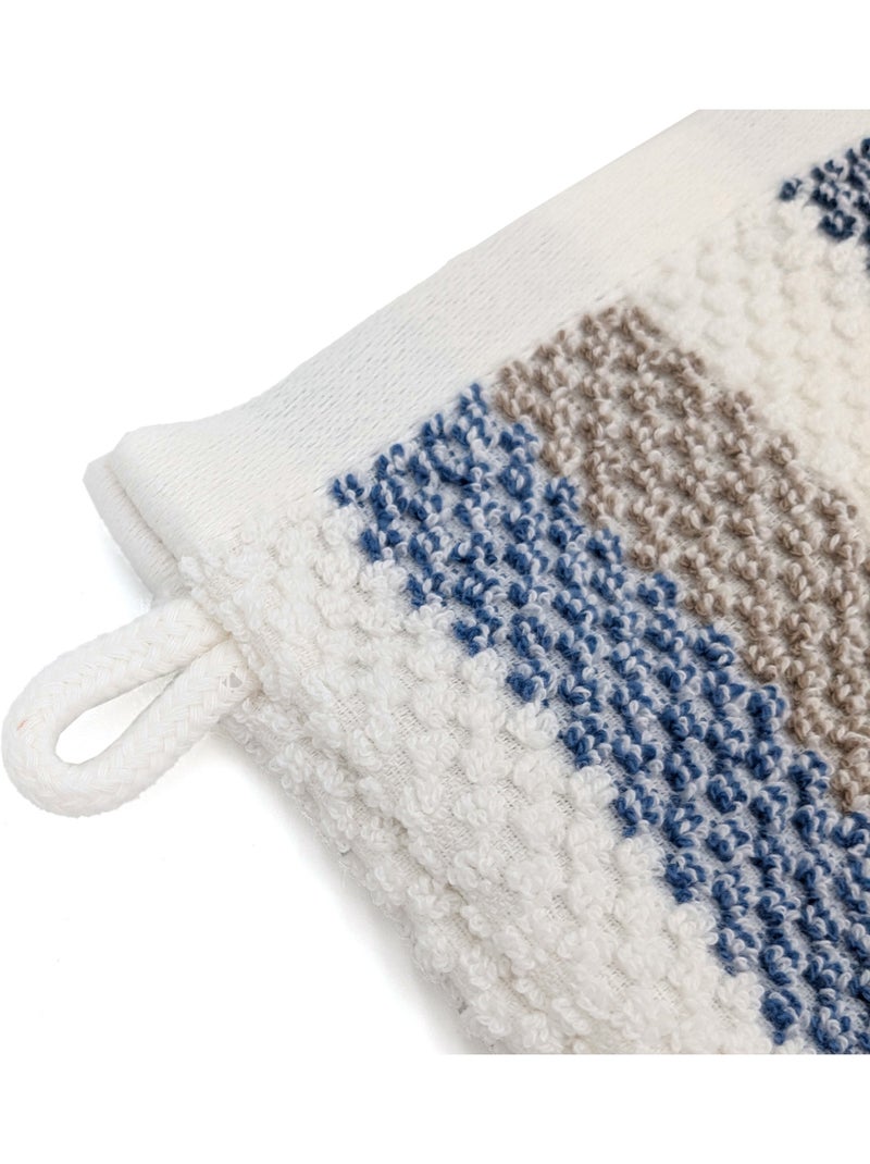 Gant de toilette collection VISTA Bleu - Kiabi