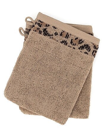 Gant de toilette collection LEOPARD