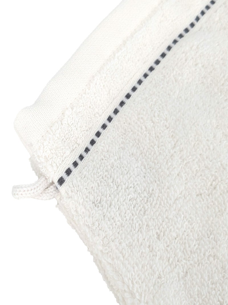 Gant de toilette coton CHARM Blanc - Kiabi