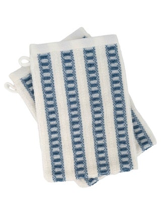 Gant de toilette coton SANTORINI A rayures