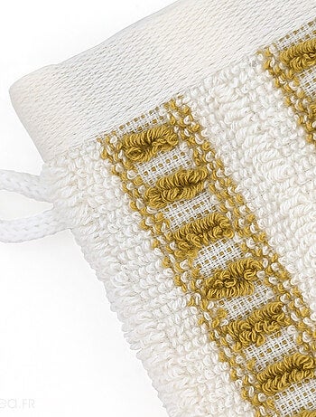 Gant de toilette coton SANTORINI A rayures