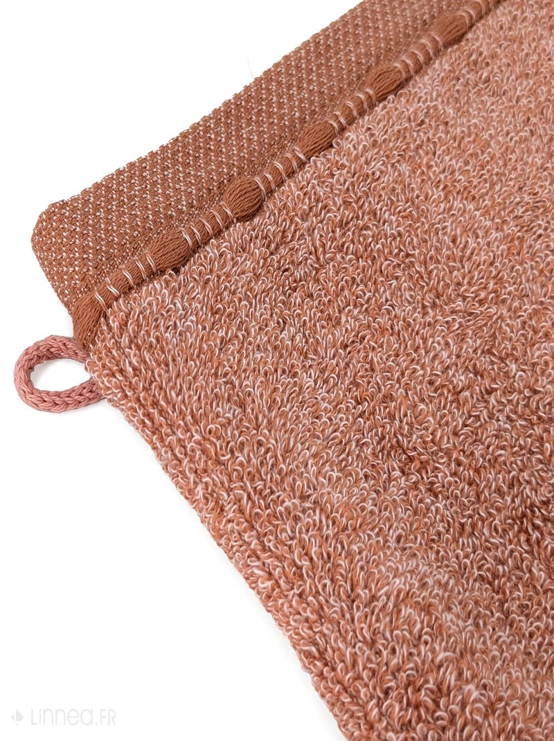 Gant de toilette coton VIVID Rouge foncé - Kiabi