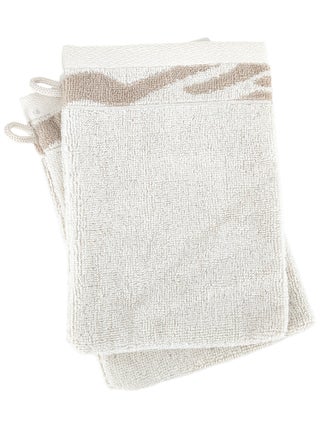 Gant de toilette coton ZEBRA SOFT Zèbre/Uni