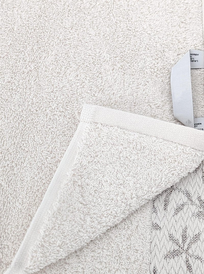 Gant de toilette DRY VINE coton beige Beige - Kiabi