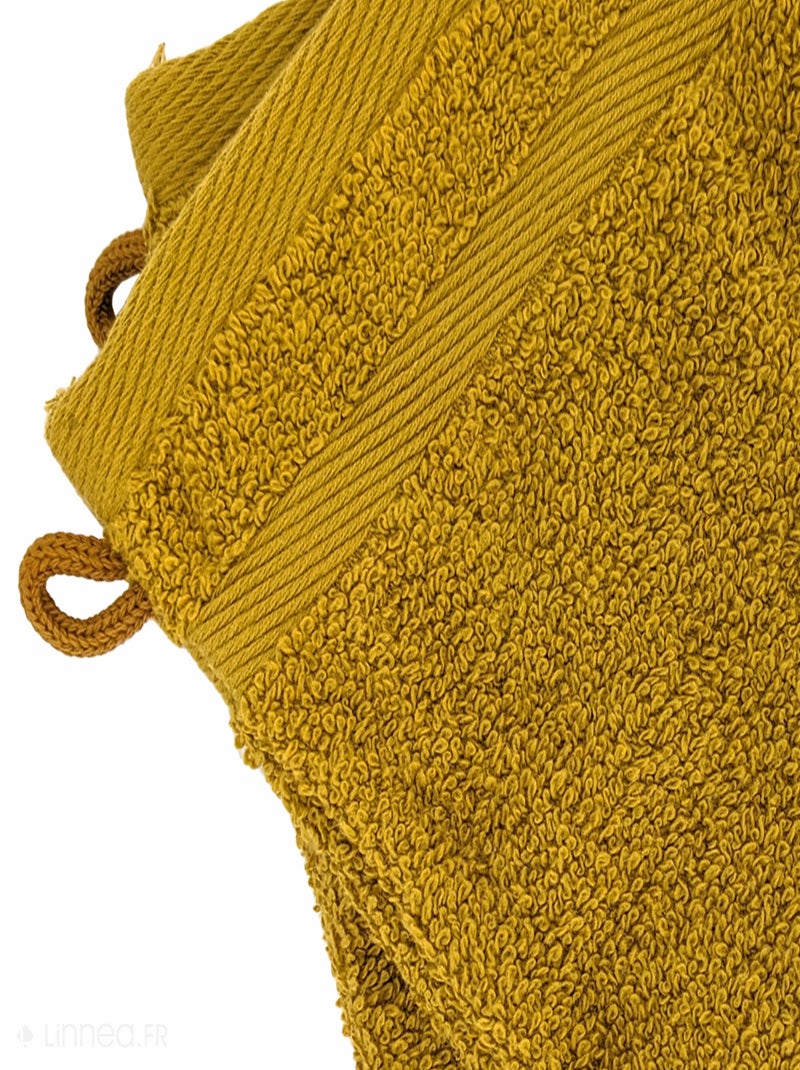 Gant de toilette  EFFICIENCE PURE Jaune foncé - Kiabi