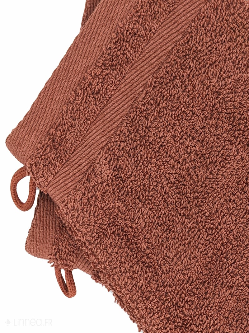 Gant de toilette  EFFICIENCE PURE Rouge pourpre - Kiabi