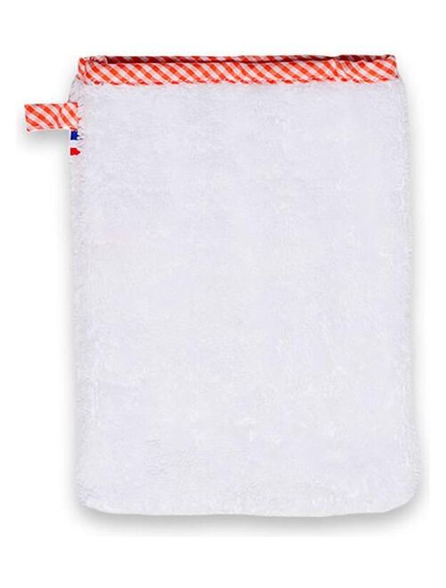 Gant De Toilette En Coton Bio Blanc - Kiabi