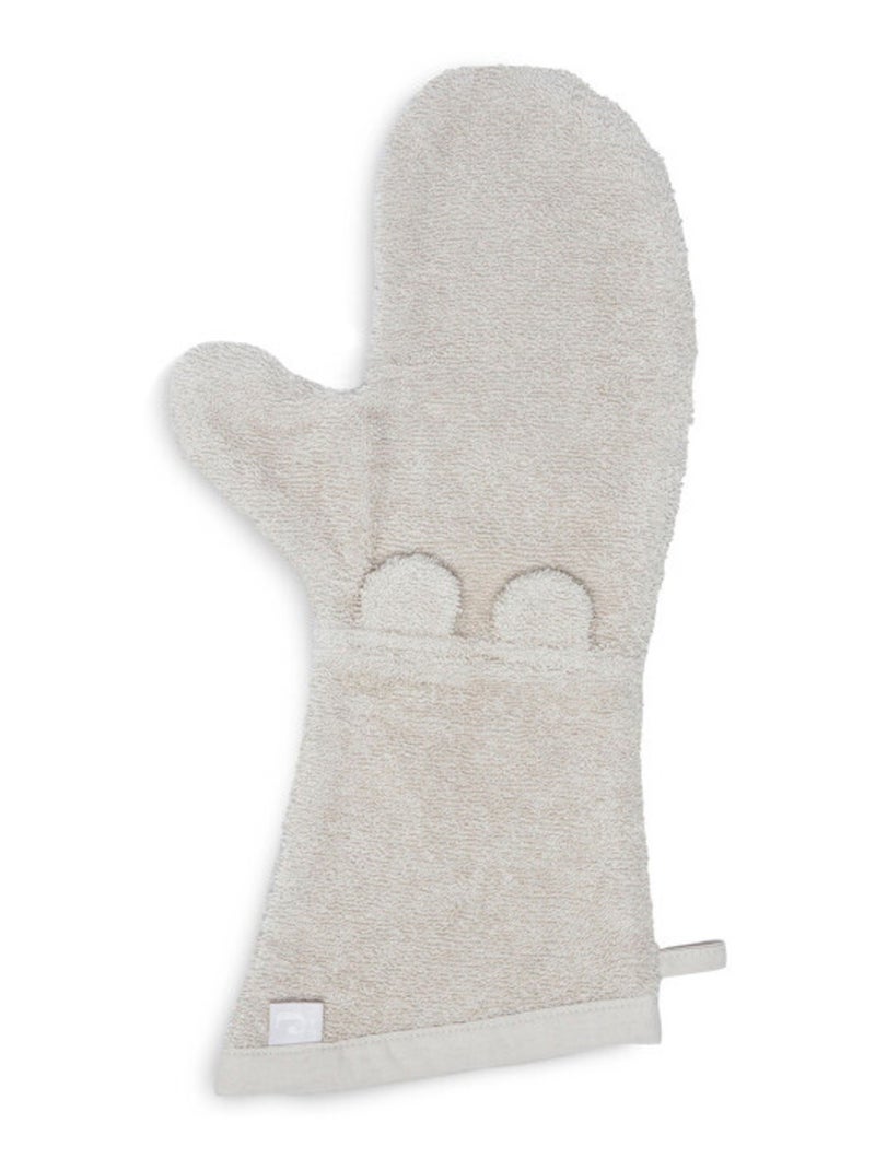 Gant de toilette éponge en coton Beige - Kiabi
