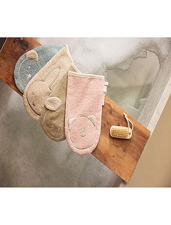 Gant de toilette éponge en coton Jollein