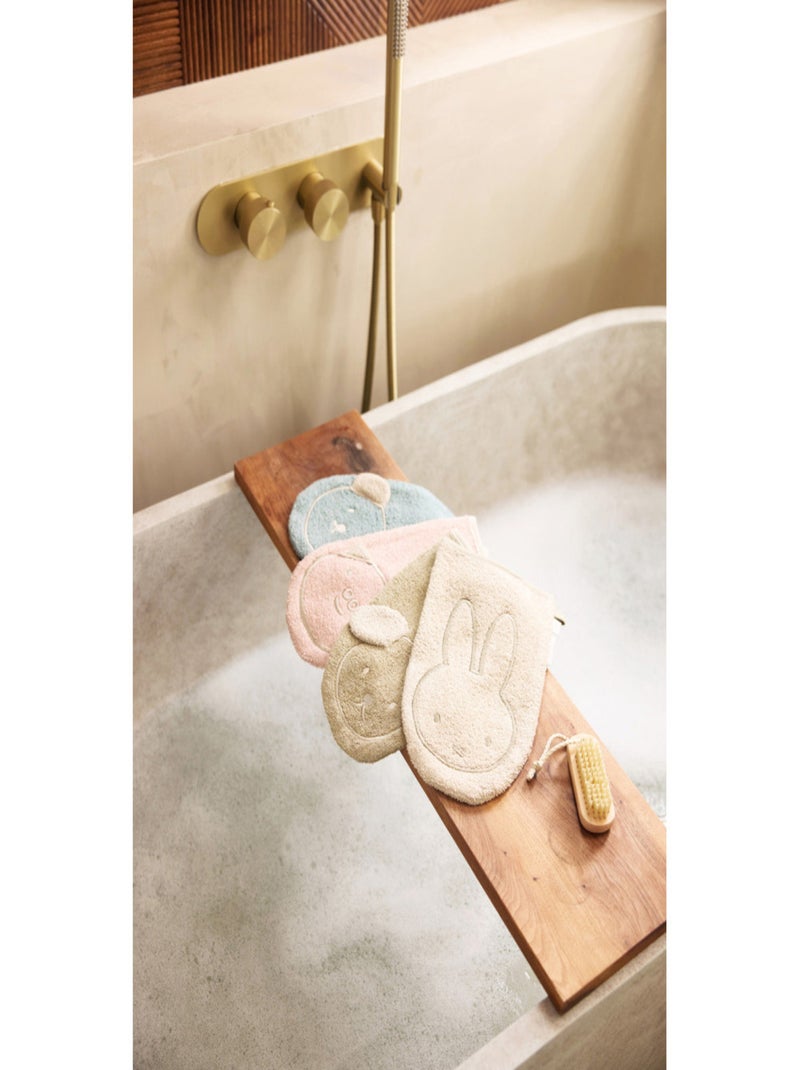 Gant de toilette éponge en coton Jollein Vert - Kiabi