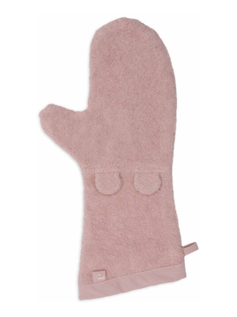 Gant de toilette éponge en coton Rose - Kiabi