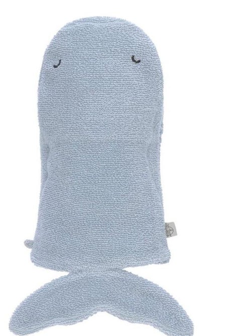Gant de toilette et de jeu en éponge Baleine - Kiabi