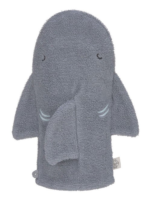 Gant de toilette et de jeu en éponge Requin - Kiabi