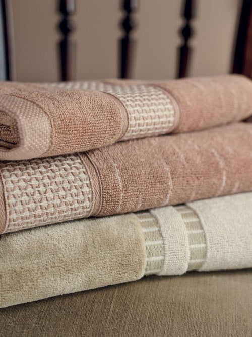 Gant de toilette FICUS 500 g/m2 pur coton issu de l'agriculture biologique - Kiabi