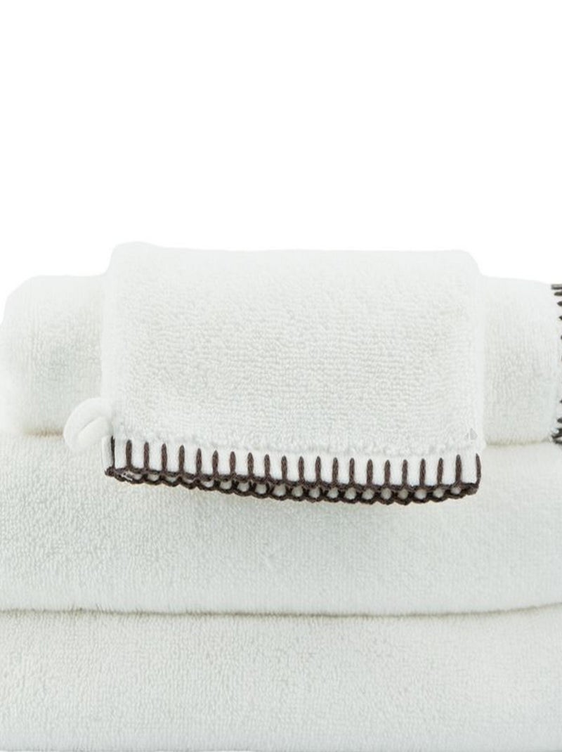 Gant de toilette FJORD coton Blanc - Kiabi